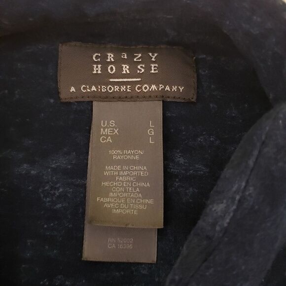 Crazy Horse Mens short Sleeve causal Shirt Size lg - Picture 3 of 6